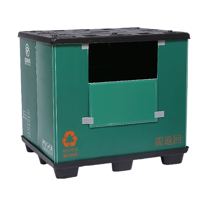 Collapsible Pallet Box with Lid