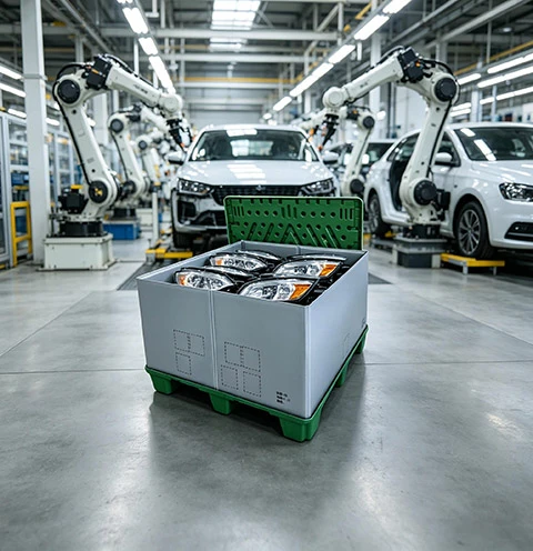 General-purpose standard collapsible pallet box